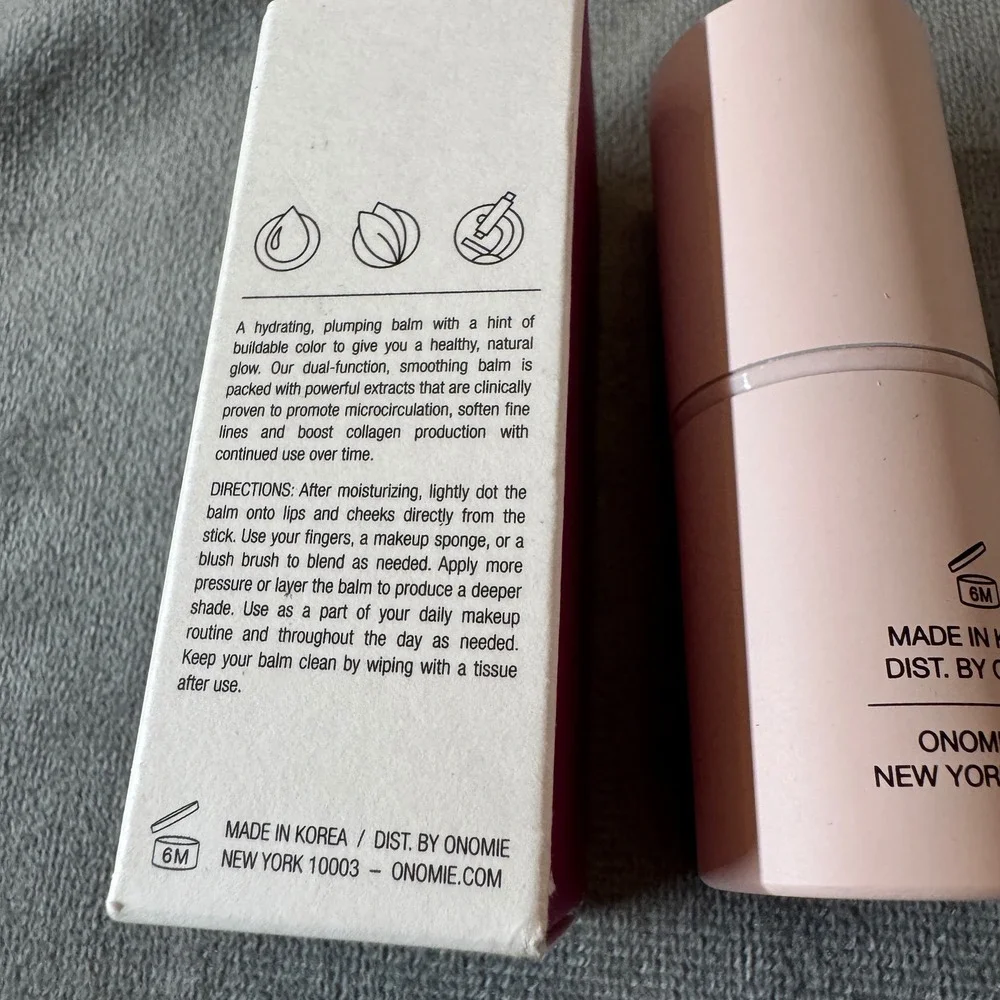 Onomie Boosting Lip + Cheek Stick 8g Cruz Berry Hydrating Glow Minimalist